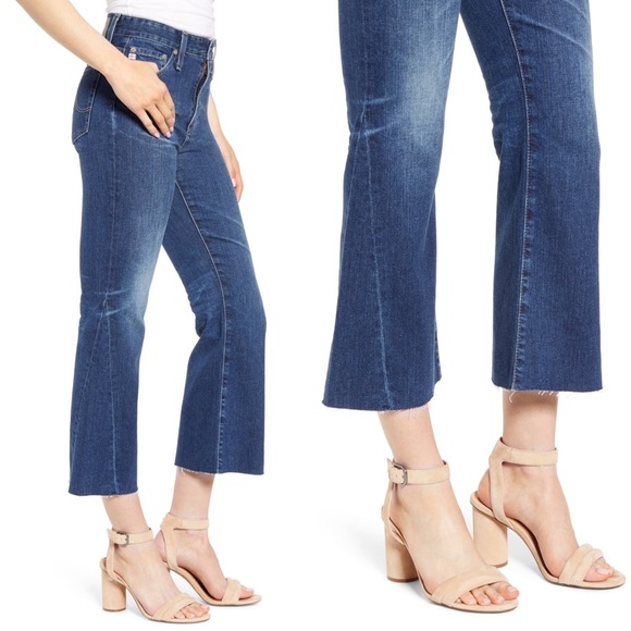 AG Quinne High Waist Crop Flare Jeans - Picture 2 of 3